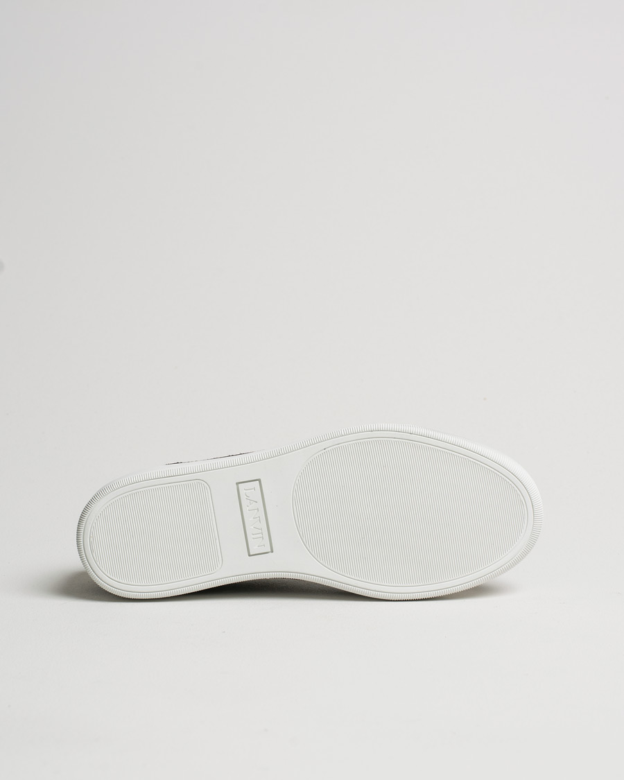 Herr | Lanvin Patent Cap Toe Sneaker Black | Pre-owned | Lanvin Patent Cap Toe Sneaker Black