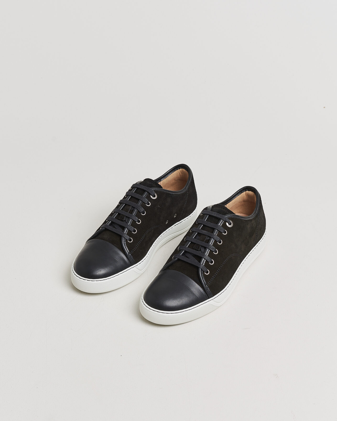 Herr | Pre-owned Skor | Pre-owned | Lanvin DBB1 Nappa Cap Toe Sneaker Black UK8 - EU42