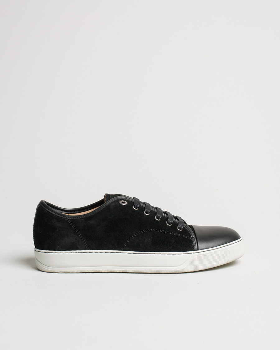 Herr | Lanvin Nappa Cap Toe Sneaker Black | Pre-owned | Lanvin Nappa Cap Toe Sneaker Black