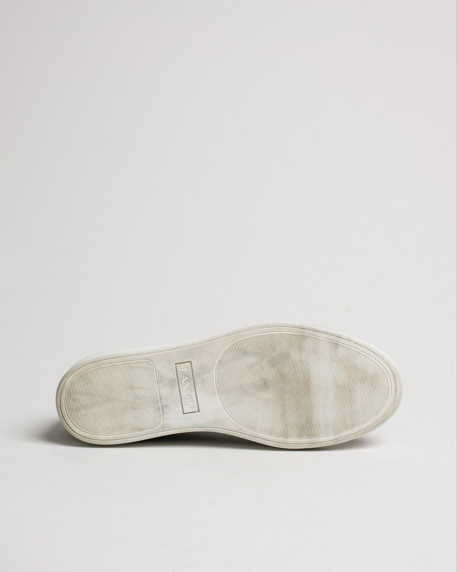 Herr | Lanvin Nappa Cap Toe Sneaker Black | Pre-owned | Lanvin Nappa Cap Toe Sneaker Black