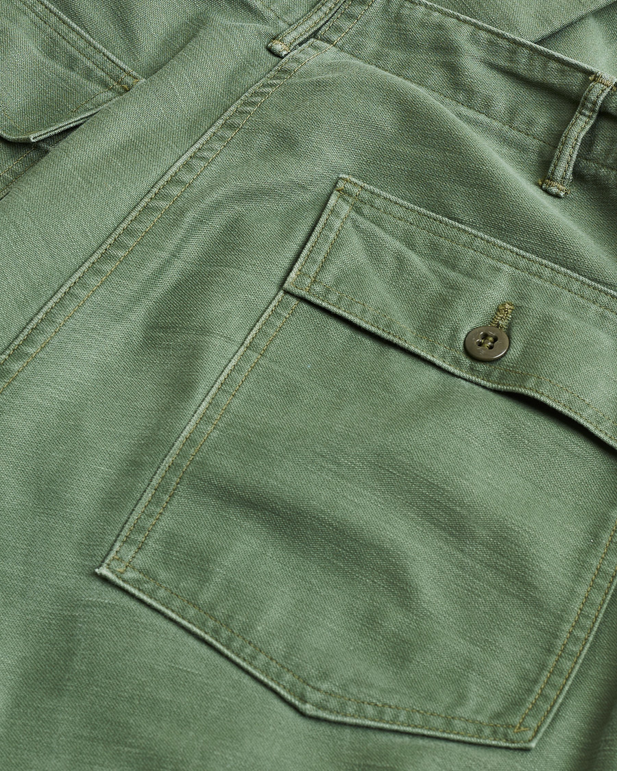 Herr | Pre-owned Byxor | Pre-owned | orSlow Slim Fit Original Sateen Fatigue Pants Green M
