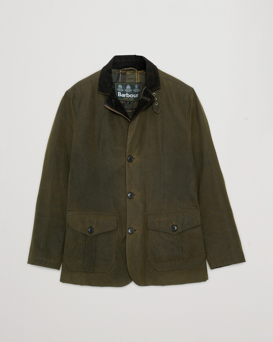 Herr | Barbour Lifestyle Lutz Wax Jacket Olive | Pre-owned | Barbour Lifestyle Lutz Wax Jacket Olive