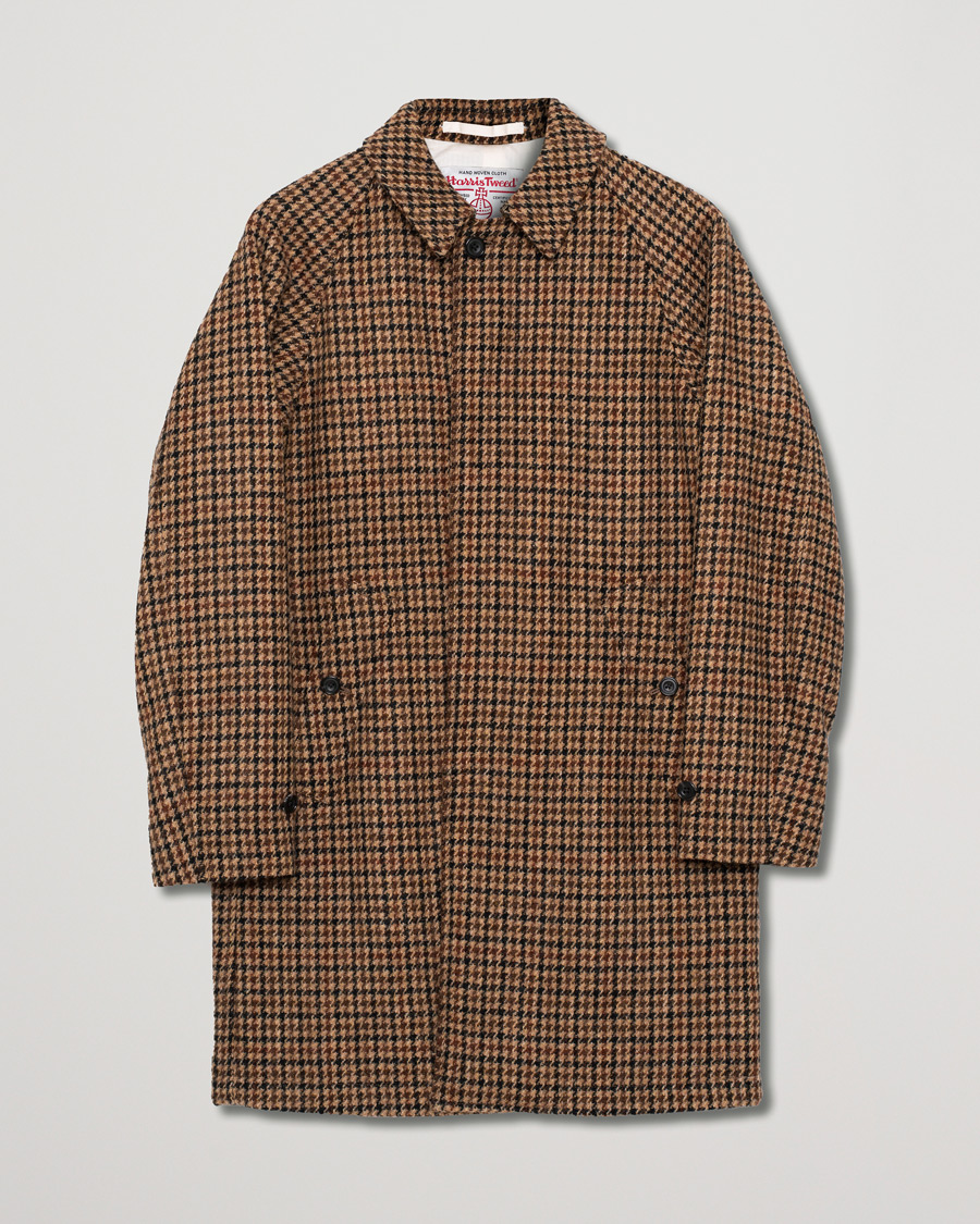 Herr | BEAMS PLUS Harris Tweed Balmacaan Coat Gun Club Check | Pre-owned | BEAMS PLUS Harris Tweed Balmacaan Coat Gun Club Check