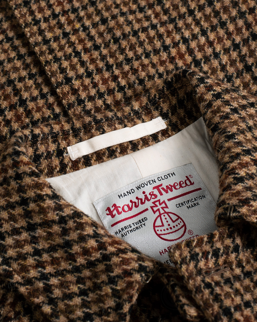 Herr | BEAMS PLUS Harris Tweed Balmacaan Coat Gun Club Check | Pre-owned | BEAMS PLUS Harris Tweed Balmacaan Coat Gun Club Check
