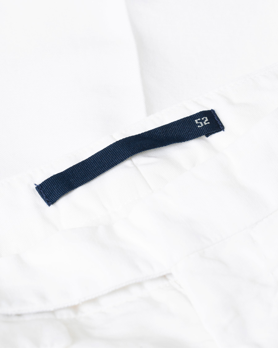 Herr | Incotex Slim Fit Pleated Chinolino Trousers Optic White 52 | Pre-owned | Incotex Slim Fit Pleated Chinolino Trousers Optic White 52
