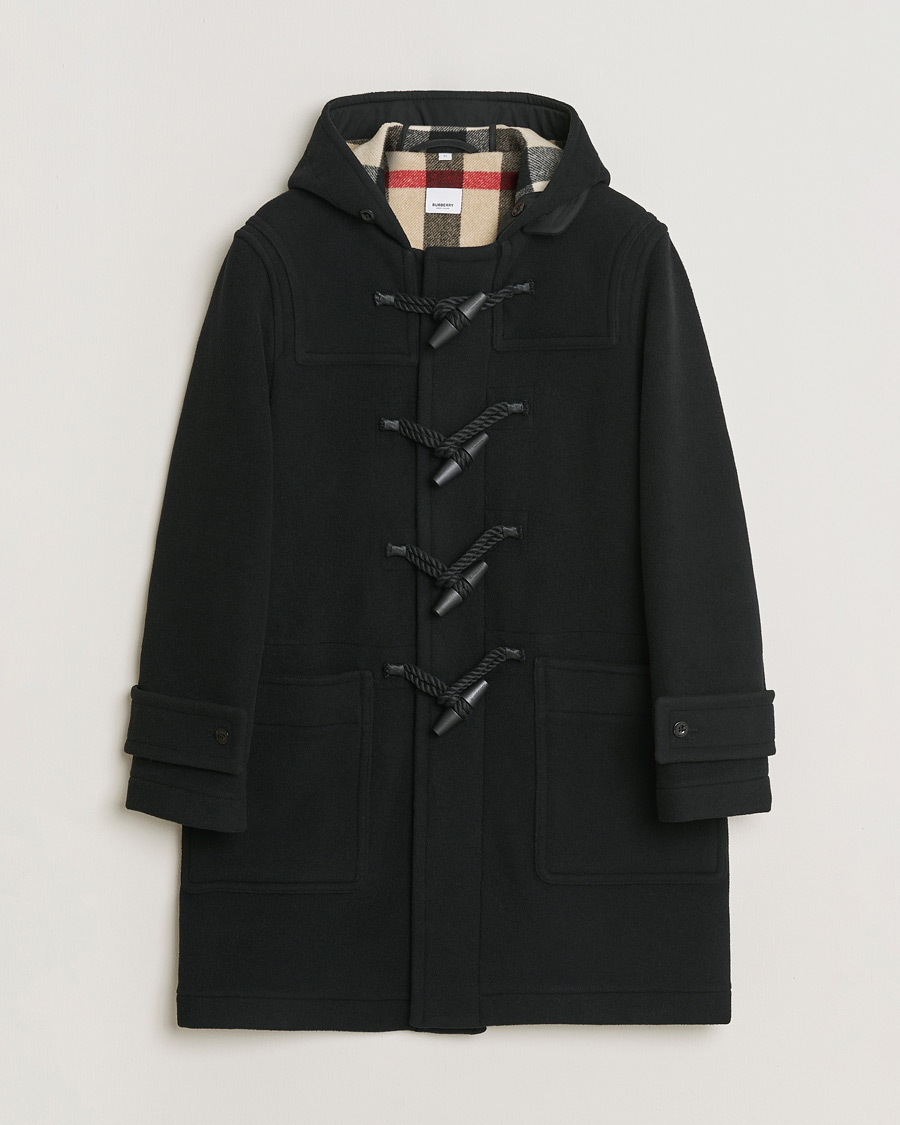 Herr | Pre-owned Jackor | Pre-owned | Burberry Wool Duffle Coat Black 50