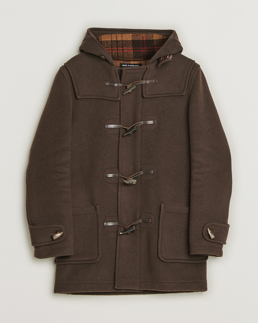 Herr | Gloverall Morris Duffle Coat Brown 46 | Pre-owned | Gloverall Morris Duffle Coat Brown 46
