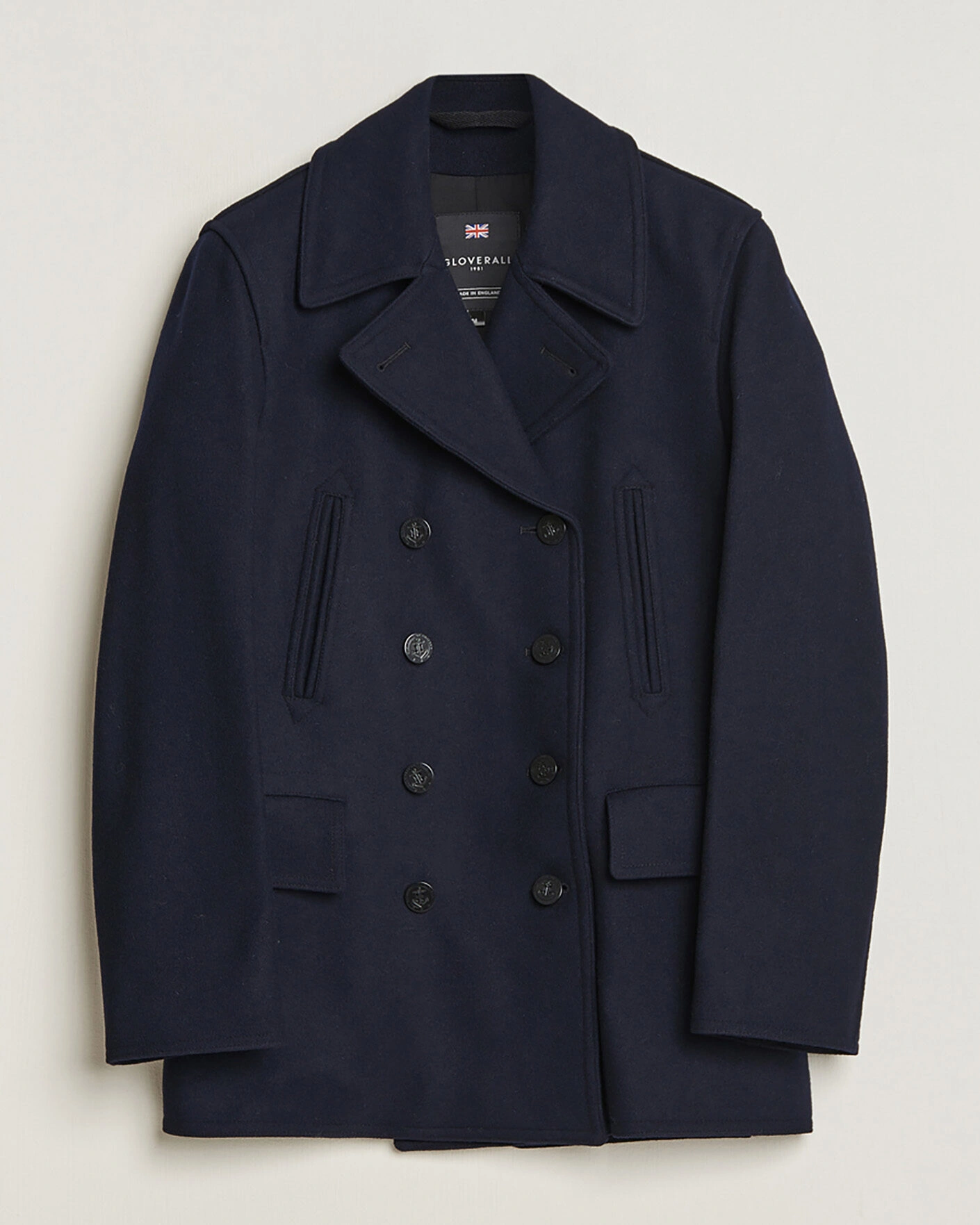 Herr | Pre-owned Jackor | Pre-owned | Gloverall Churchill Reefer Peacoat Navy M