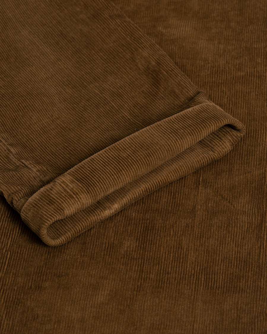 Herr | Care of Carl Pre-owned | Pre-owned | Briglia 1949 Slim Fit Corduroy Trousers Light Brown 48