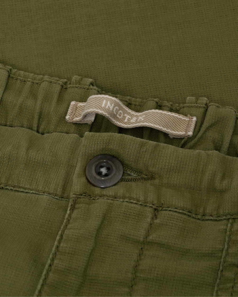 Herr | Incotex Slim Fit Drawstring Work Pants Military W32 | Pre-owned | Incotex Slim Fit Drawstring Work Pants Military W32