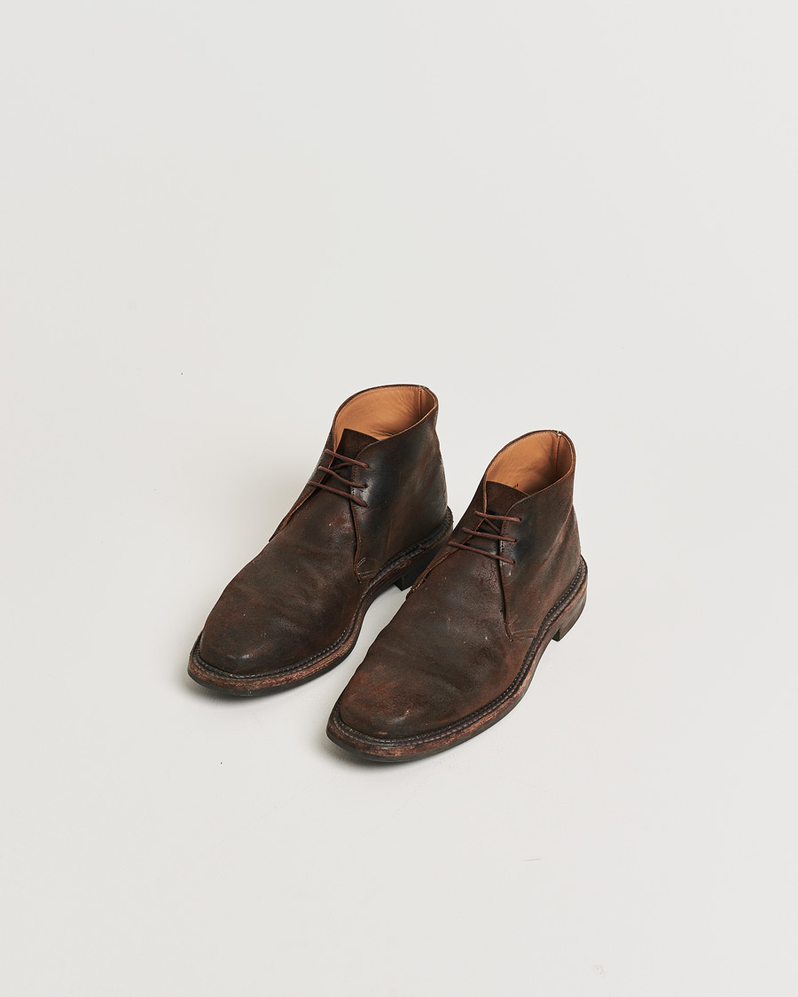 Herr | Pre-owned Randsydda skor | Pre-owned | Crockett & Jones Molton Chukka Dk Brown Rough-Out Suede UK8 - EU42