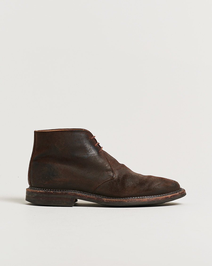 Herr | Pre-owned Randsydda skor | Pre-owned | Crockett & Jones Molton Chukka Dk Brown Rough-Out Suede UK8 - EU42