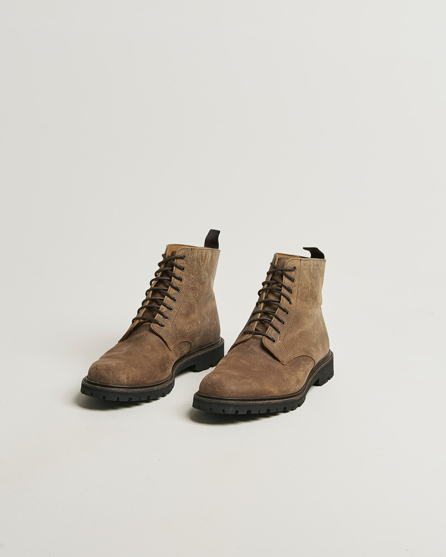 Herr | Pre-owned Skor | Pre-owned | Crockett & Jones Kelso Natural Rough-Out Suede Boots UK9 - EU43