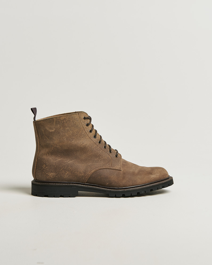 Herr | Pre-owned Skor | Pre-owned | Crockett & Jones Kelso Natural Rough-Out Suede Boots UK9 - EU43