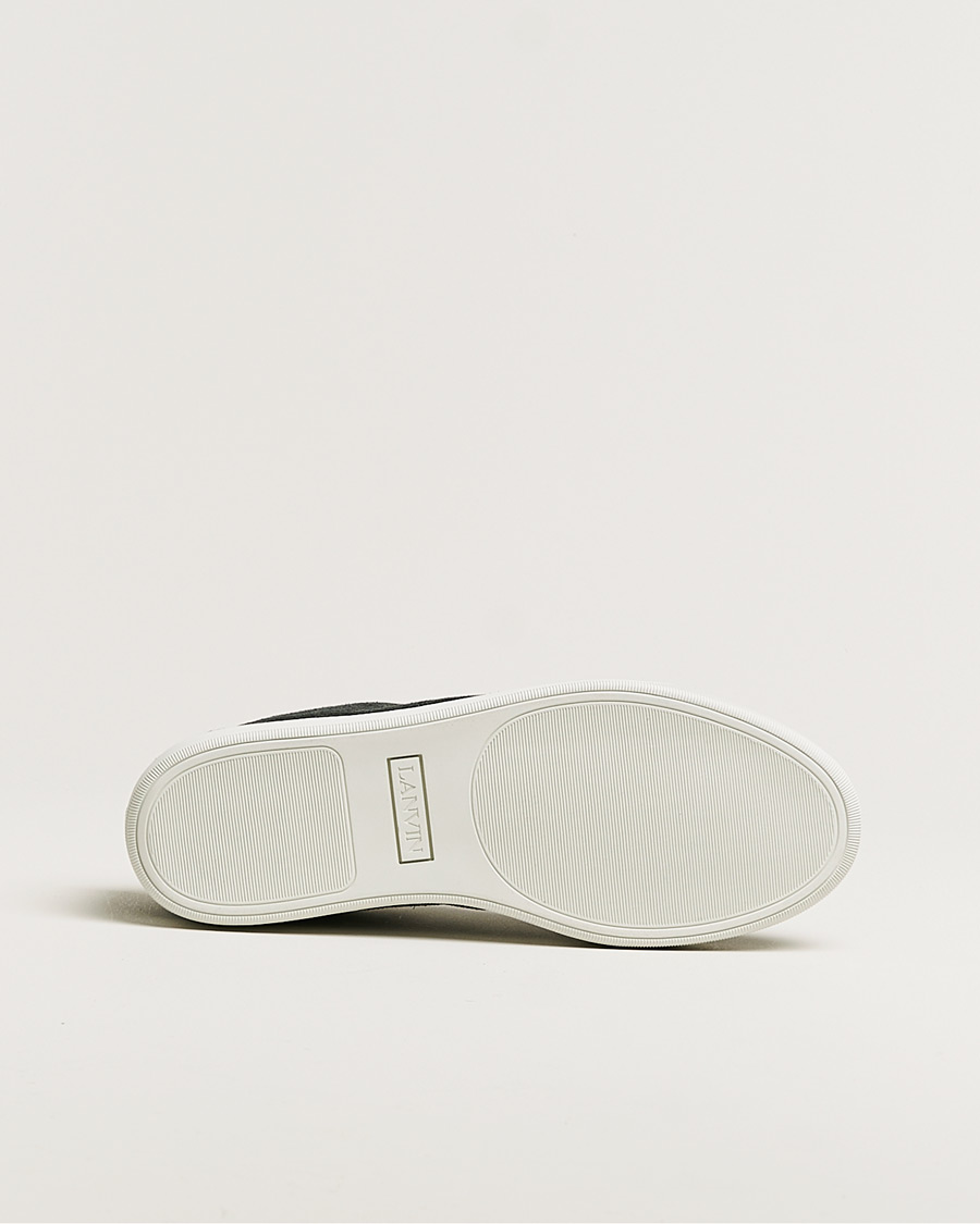 Herr | Lanvin Patent Cap Toe Sneaker Dark Grey | Pre-owned | Lanvin Patent Cap Toe Sneaker Dark Grey