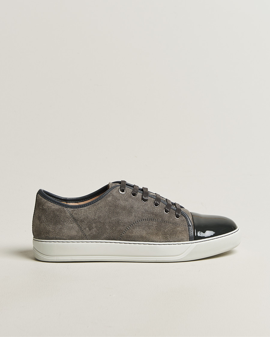 Herr | Pre-owned Skor | Pre-owned | Lanvin DBB1 Patent Cap Toe Sneaker Dark Grey UK10 - EU44