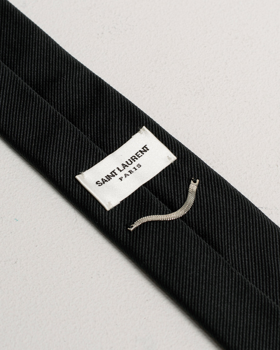 Herr | Pre-owned | Pre-owned | Saint Laurent Silk 5 cm Tie Black