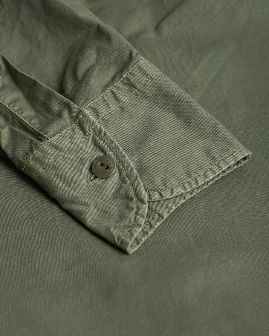 Herr | Pre-owned Skjortor | Pre-owned | Glanshirt Military Cotton Overshirt Olive
