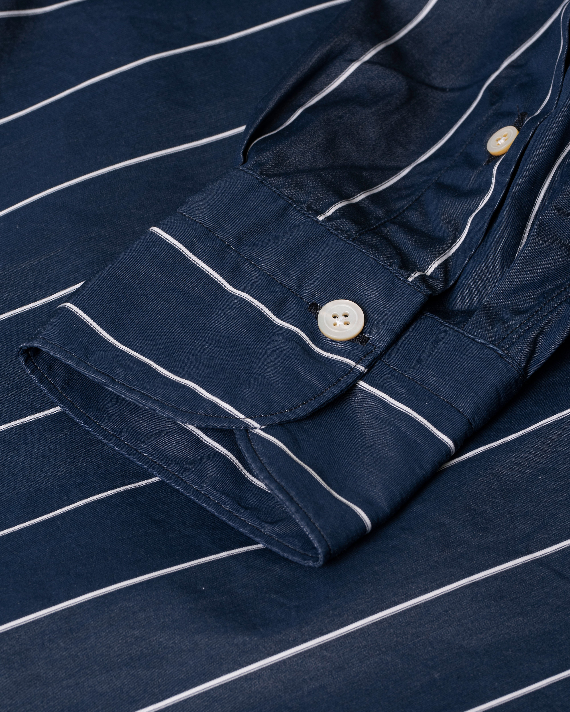Herr | Finamore Napoli Tokyo Vintage Cotton Shirt Navy 39 - M | Pre-owned | Finamore Napoli Tokyo Vintage Cotton Shirt Navy 39 - M
