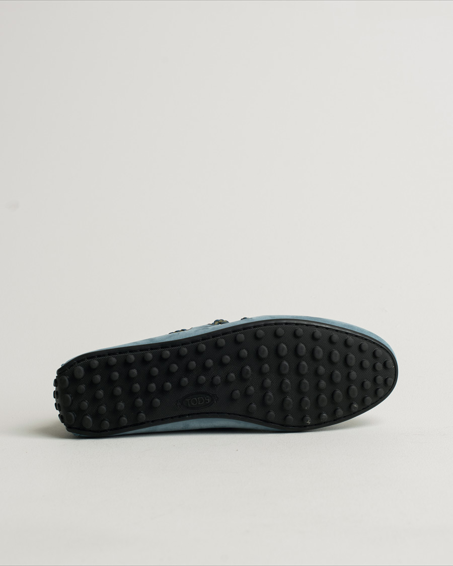 Herr | Tod's Lacetto Gommino Carshoe Blue Nubuck UK6,5 - EU40,5 | Pre-owned | Tod's Lacetto Gommino Carshoe Blue Nubuck UK6,5 - EU40,5