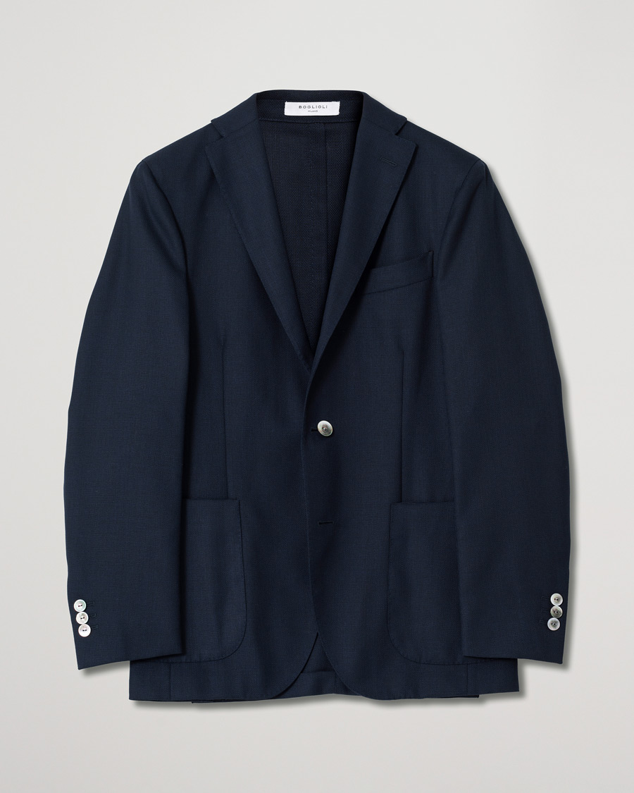 Herr | Kavajer | Pre-owned | Boglioli K Jacket Wool Hopsack Blazer Navy