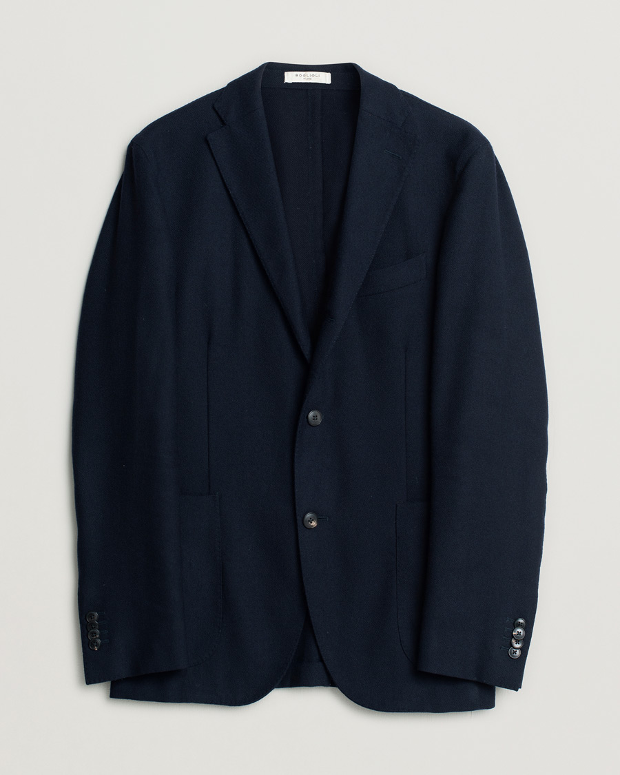 Herr | Kavajer | Pre-owned | Boglioli K Jacket Wool Hopsack Blazer Navy