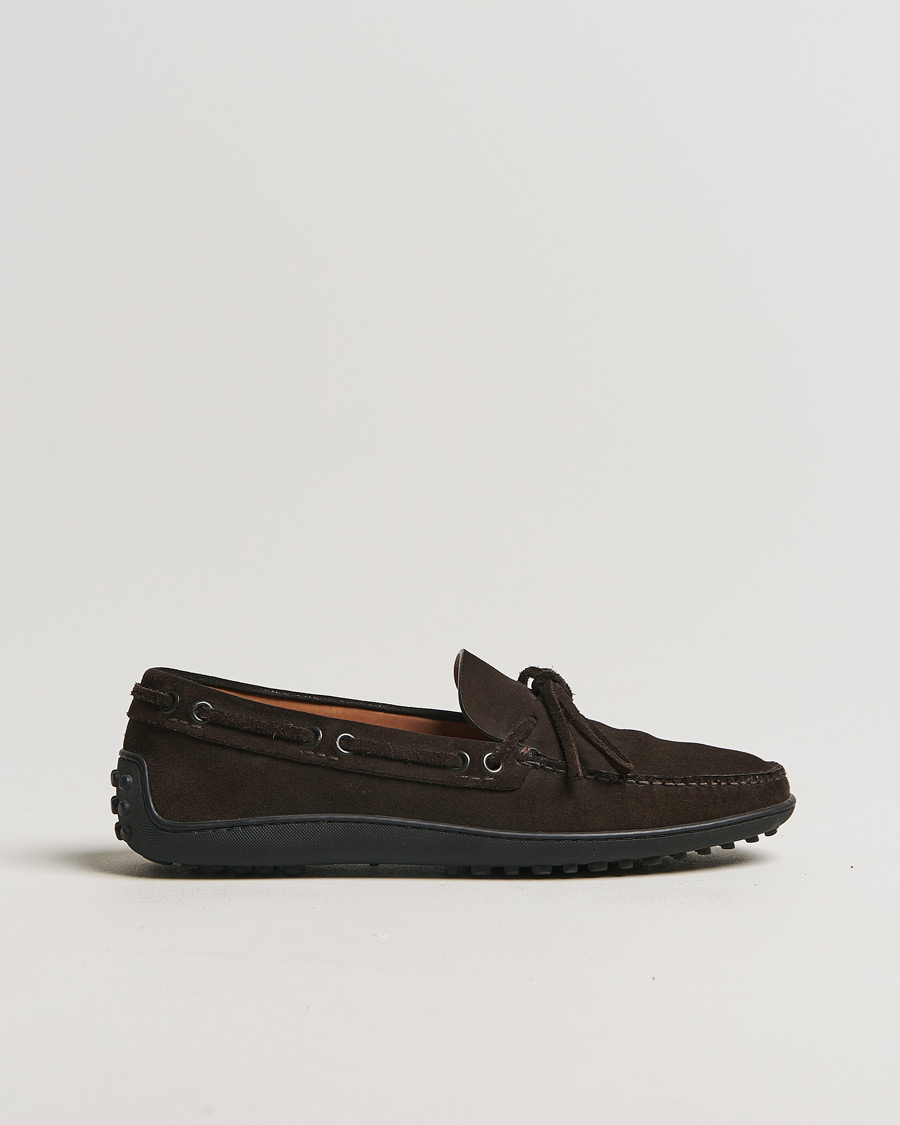 Herr | Car Shoe Driver Moccasin Dark Brown Suede | Pre-owned | Car Shoe Driver Moccasin Dark Brown Suede