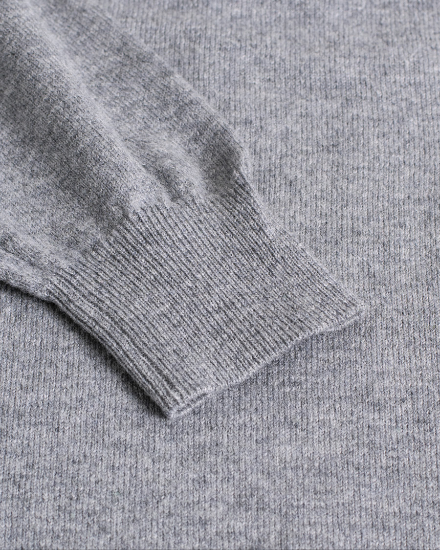Herr | Tröjor | Pre-owned | Corneliani Virgin Wool/Cashemere Half Zip Grey 46
