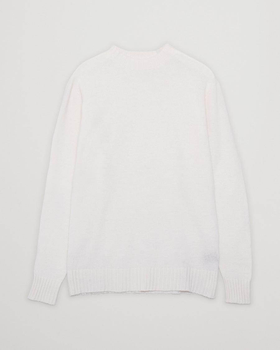 Herr | Tröjor | Pre-owned | Altea Wool/Cashmere Crew Neck Sweater Latte