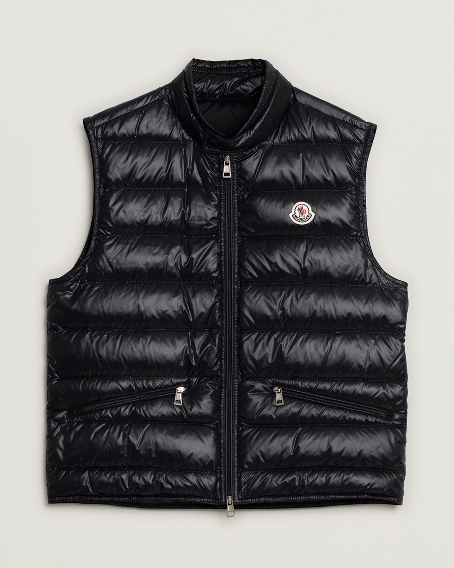Herr | Moncler Gui Vest Black | Pre-owned | Moncler Gui Vest Black