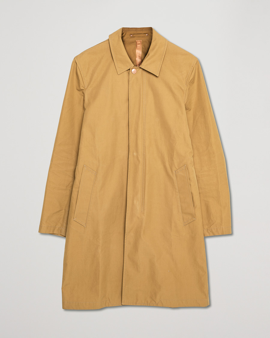 Herr | Jackor | Pre-owned | Private White V.C. Unlined Cotton Ventile Mac Coat 3.0 Mustard
