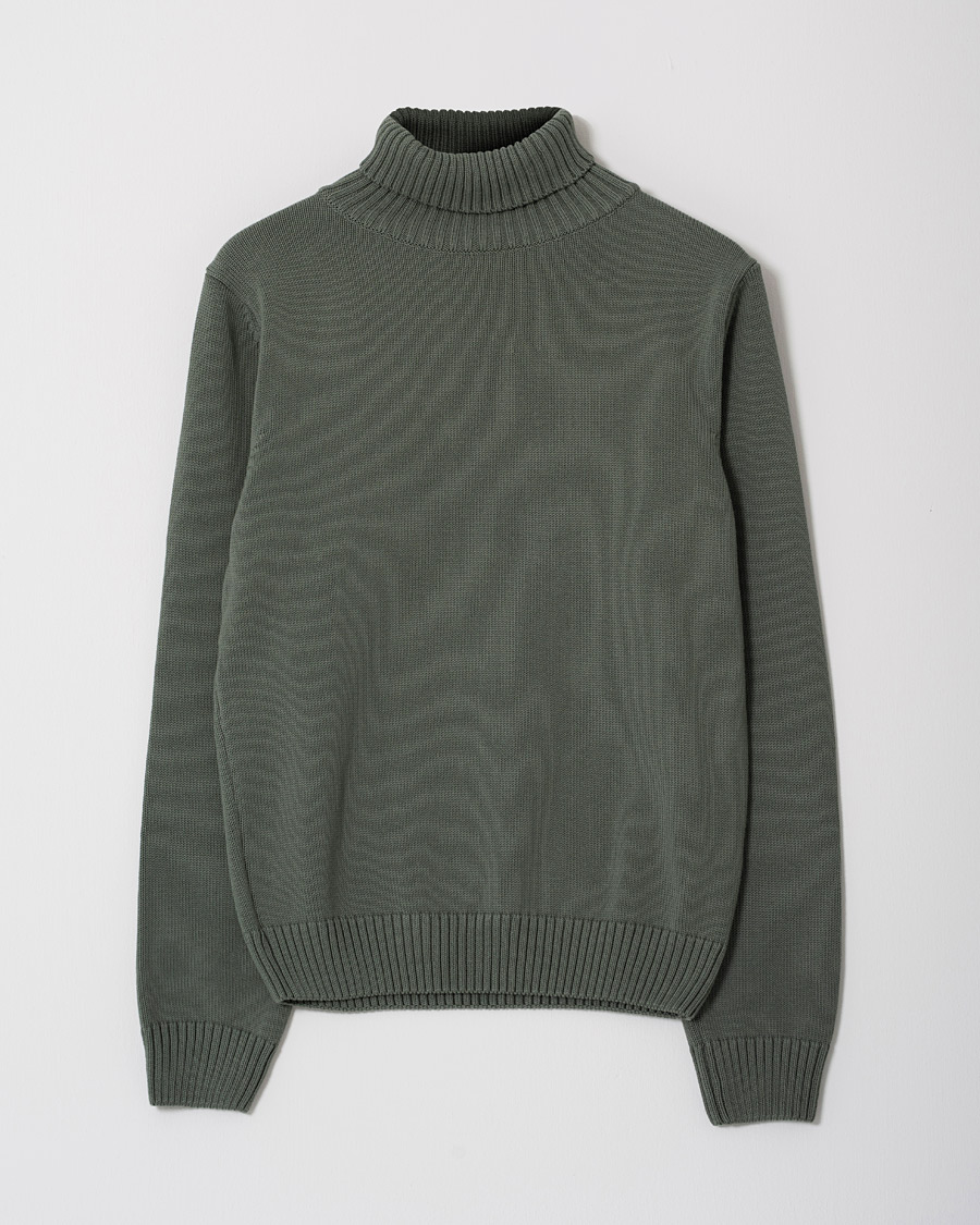 Herr | Care of Carl Pre-owned | Pre-owned | Stenströms Heavy Cotton Rollneck Dusty Olive S