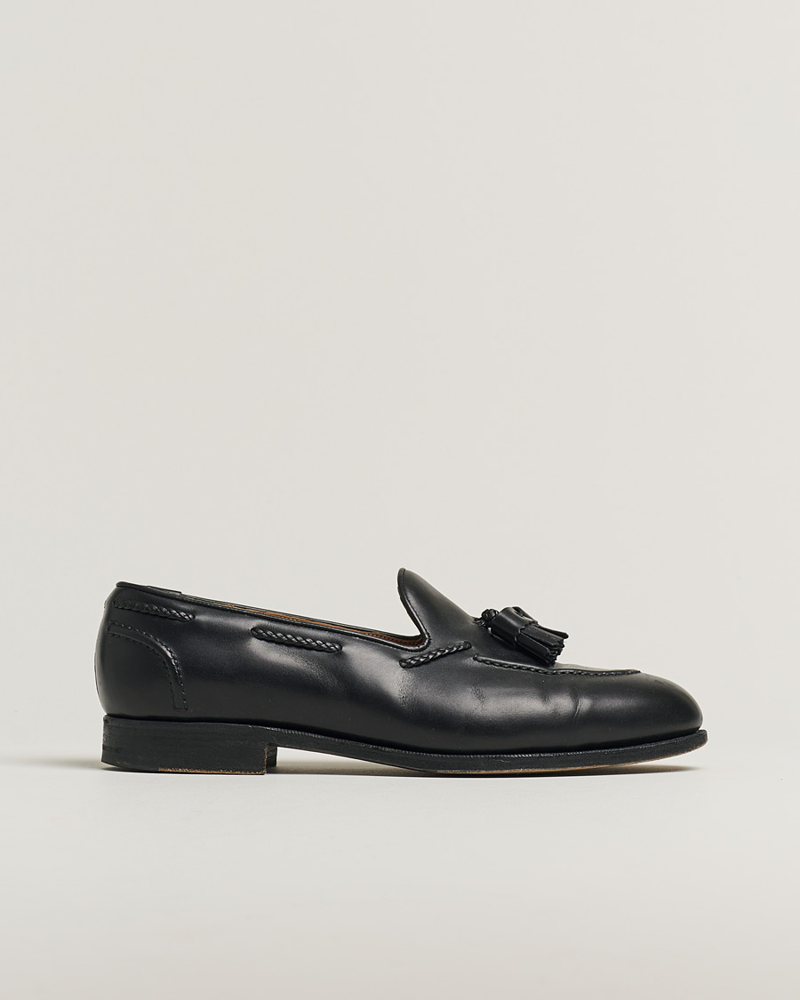 Herr | Edward Green Belgravia Tassel Loafer Black Calf | Pre-owned | Edward Green Belgravia Tassel Loafer Black Calf