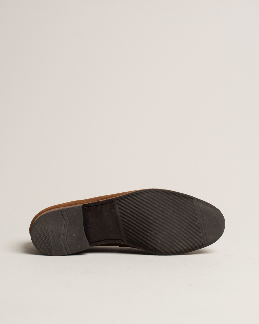 Herr | Pre-owned Skor | Pre-owned | Crockett & Jones Solent Unlined Tassel Loafer Snuff Suede UK8,5 - EU42,5