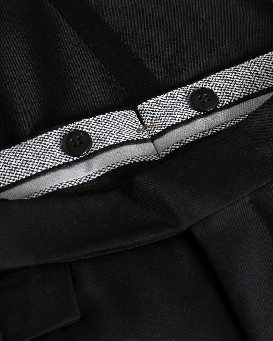Herr | Morris Heritage Jason Tuxedo Trousers Black | Pre-owned | Morris Heritage Jason Tuxedo Trousers Black