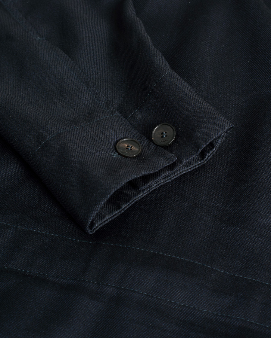 Herr | Pre-owned | Pre-owned | Brioni Light Wool Sahariana Navy