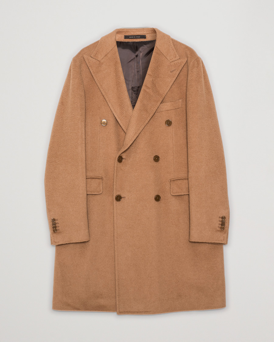 Herr | Rose & Born Double Breasted Coat Camel 54 | Pre-owned | Rose & Born Double Breasted Coat Camel 54