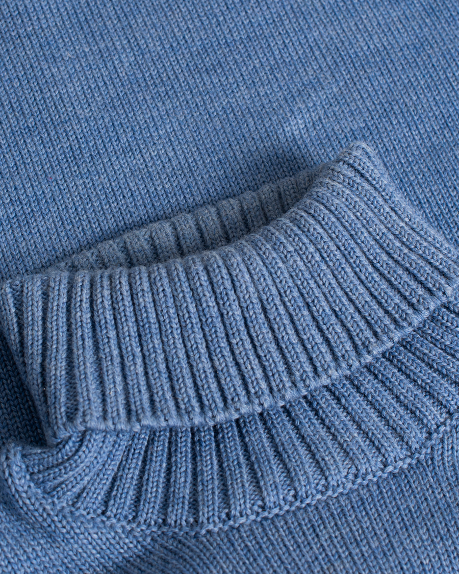 Herr | Zanone Virgin Merino Wool Rollneck Light Blue | Pre-owned | Zanone Virgin Merino Wool Rollneck Light Blue