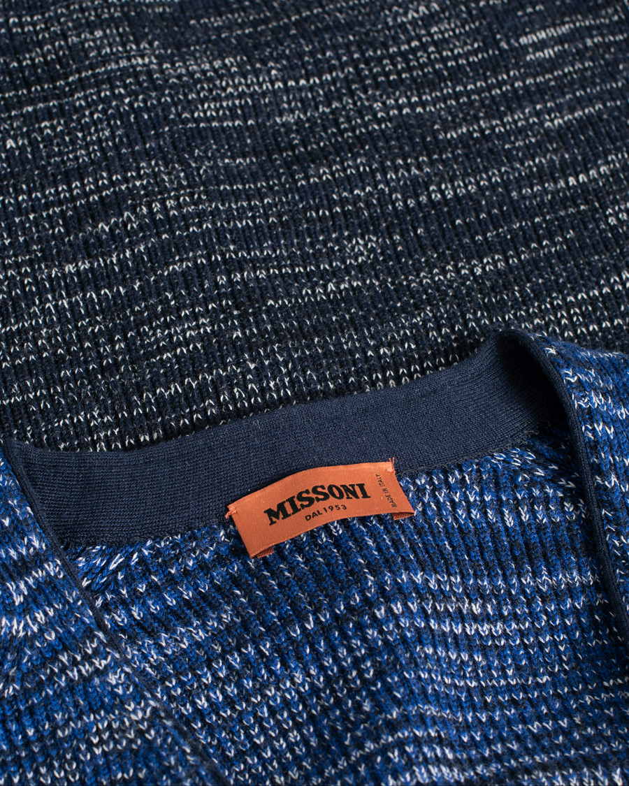 Herr | Missoni Degradé Cardigan Navy | Pre-owned | Missoni Degradé Cardigan Navy