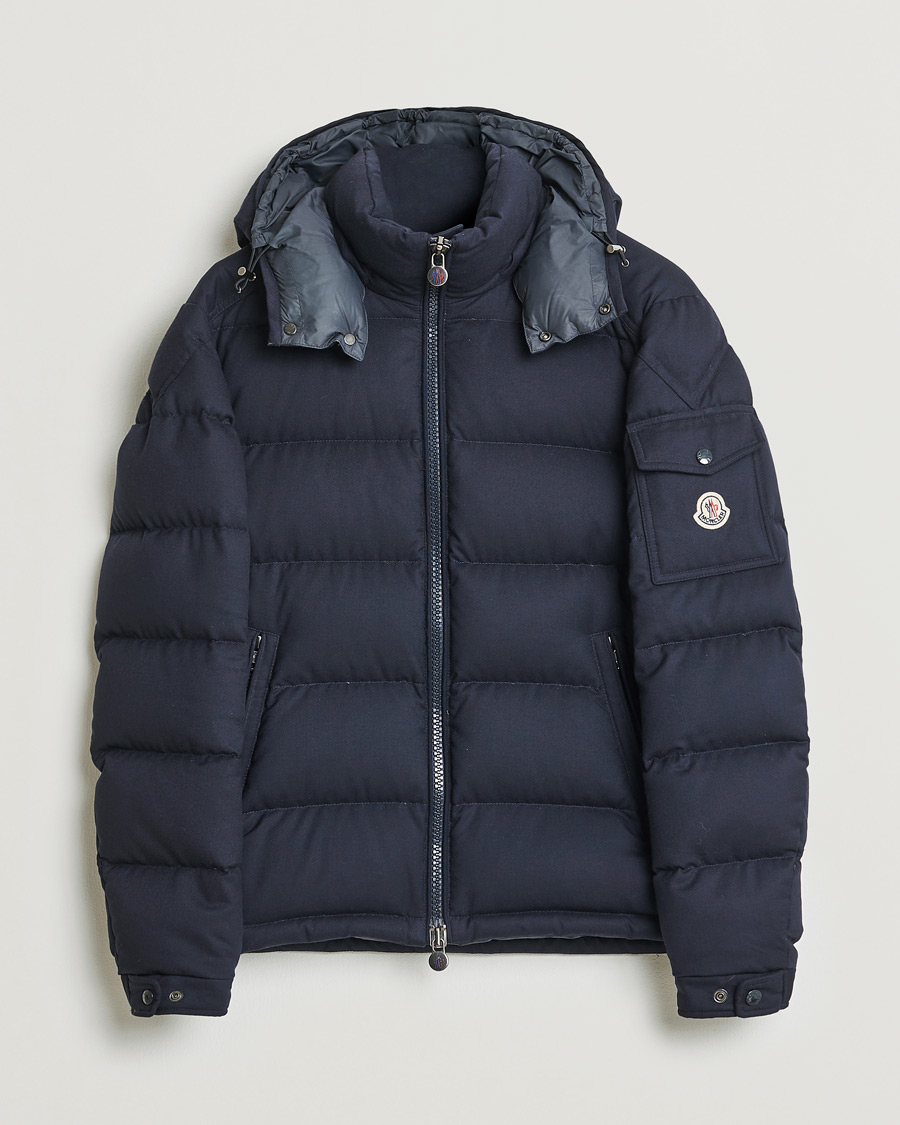 Herr | Moncler Montgenevre Flannel Down Jacket Navy | Pre-owned | Moncler Montgenevre Flannel Down Jacket Navy