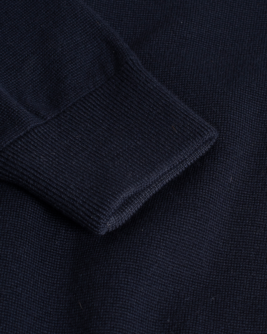 Herr | Tröjor | Pre-owned | Moncler Hybrid Zip Sweater Navy