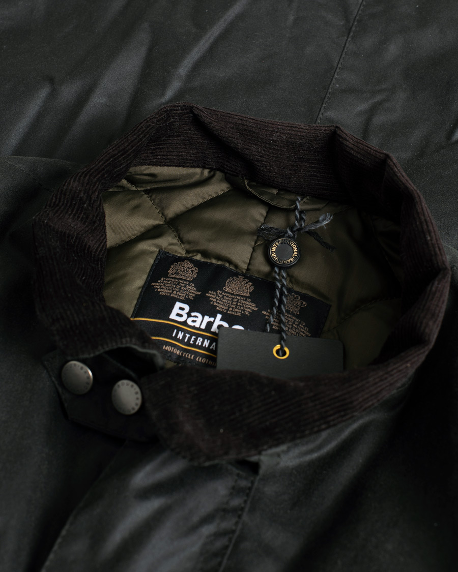 Herr | Barbour International Duke Jacket Sage | Pre-owned | Barbour International Duke Jacket Sage