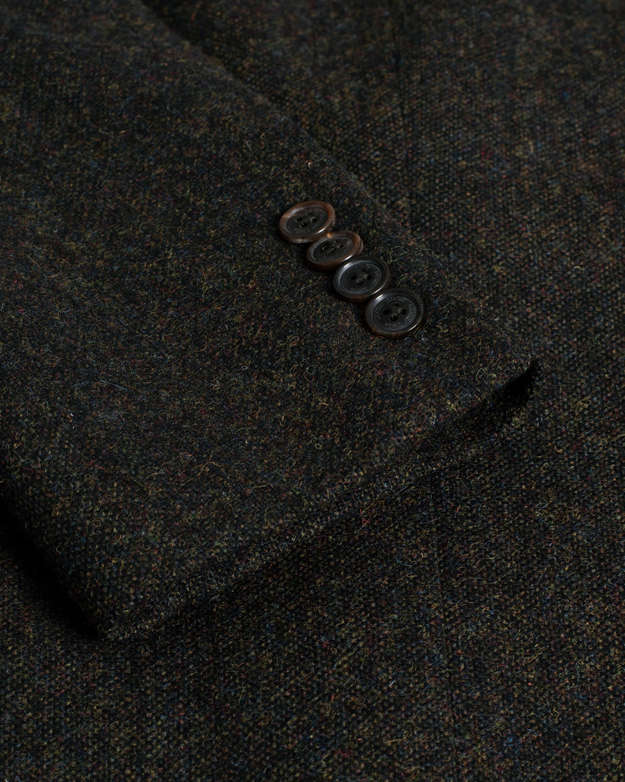 Herr | Care of Carl Pre-owned | Pre-owned | Walker Slater Edward Wool Donegal Blazer Dark Brown