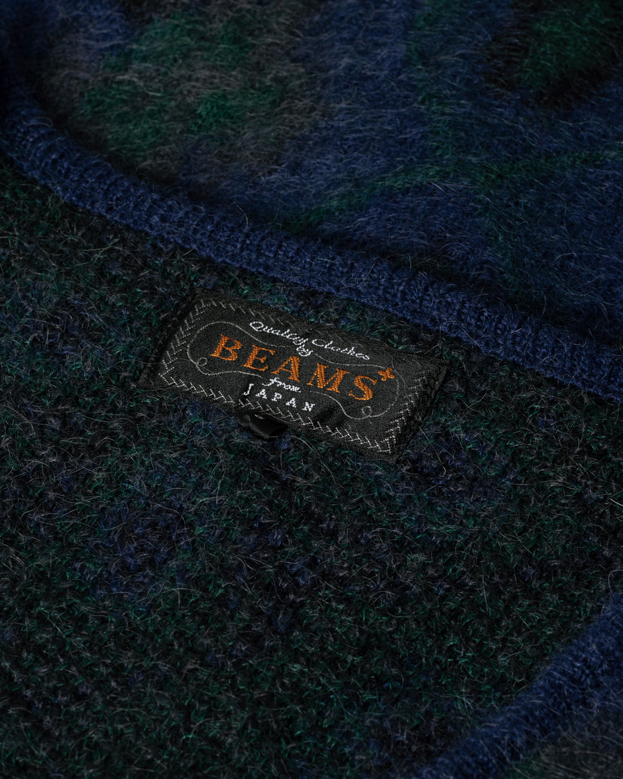 Herr | Tröjor | Pre-owned | BEAMS PLUS Botanical Jacquard Cardigan Navy