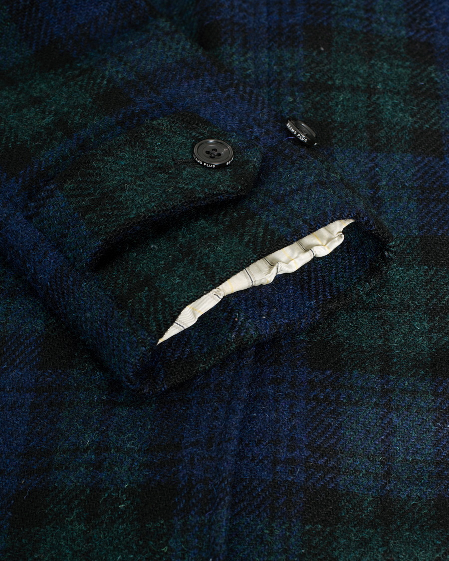 Herr | Jackor | Pre-owned | BEAMS PLUS Balmacaan Harris Tweed Coat Blackwatch