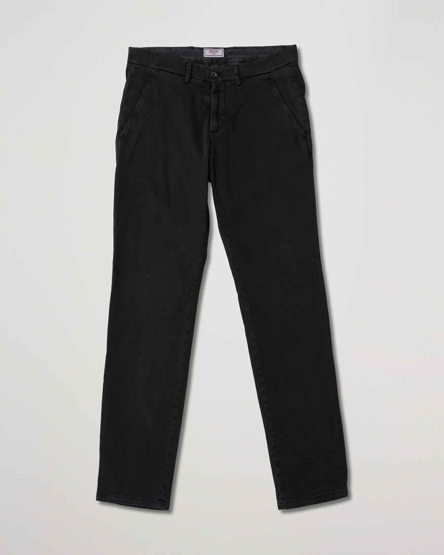 Herr | Briglia 1949 Slim Fit Cotton Stretch Chino Black | Pre-owned | Briglia 1949 Slim Fit Cotton Stretch Chino Black