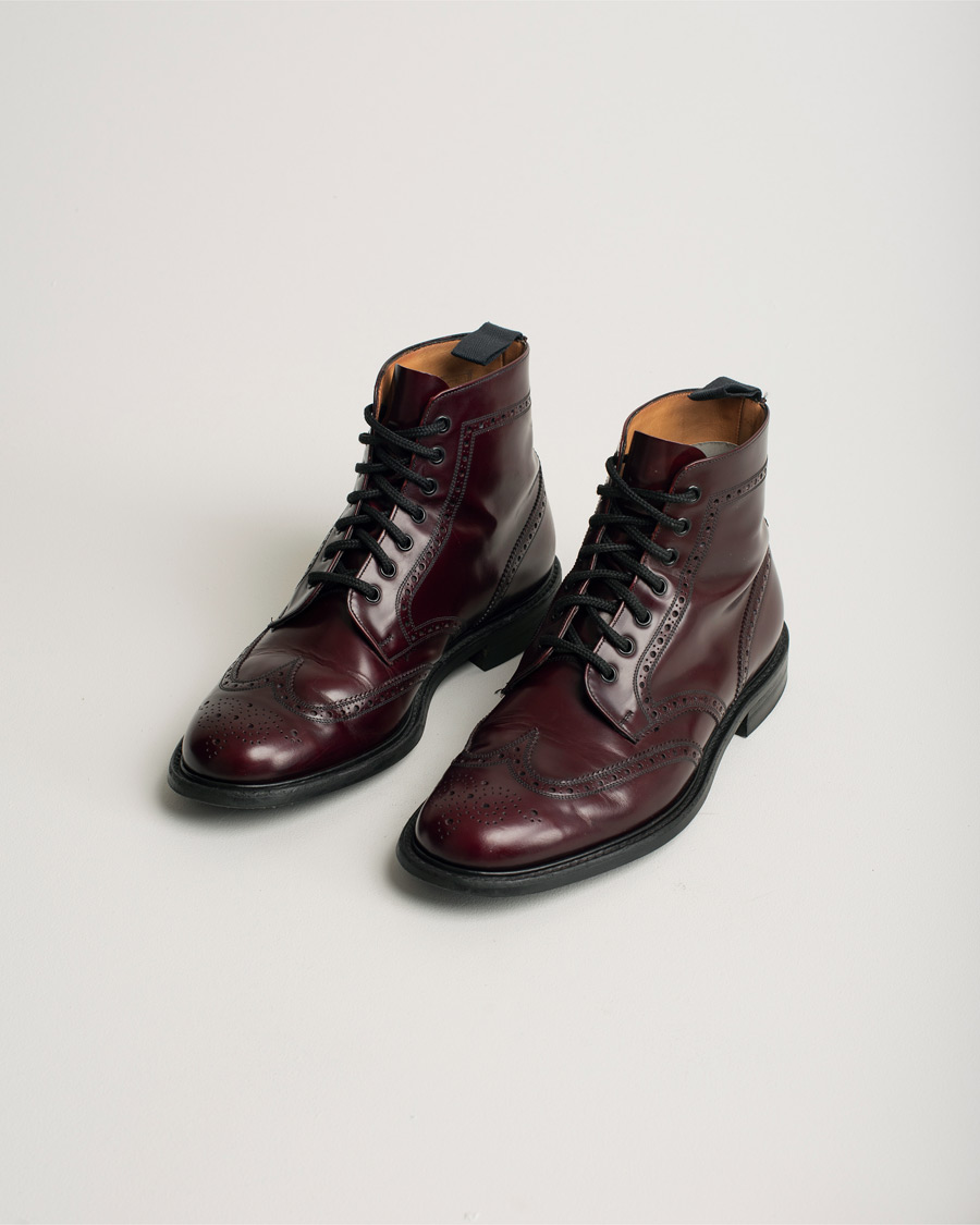 Herr | Church's Caldecott Boot Burgundy UK9 - EU43 | Pre-owned | Church's Caldecott Boot Burgundy UK9 - EU43