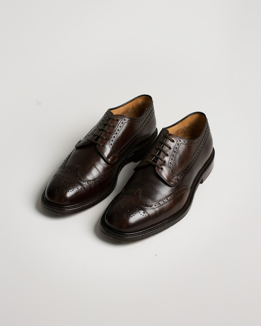 Herr | Pre-owned Skor | Pre-owned | Church's Grafton Polished Binder Brogue Burgundy