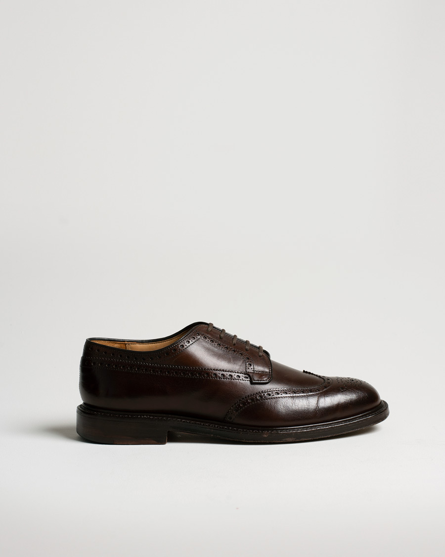 Herr | Pre-owned Skor | Pre-owned | Church's Grafton Polished Binder Brogue Burgundy