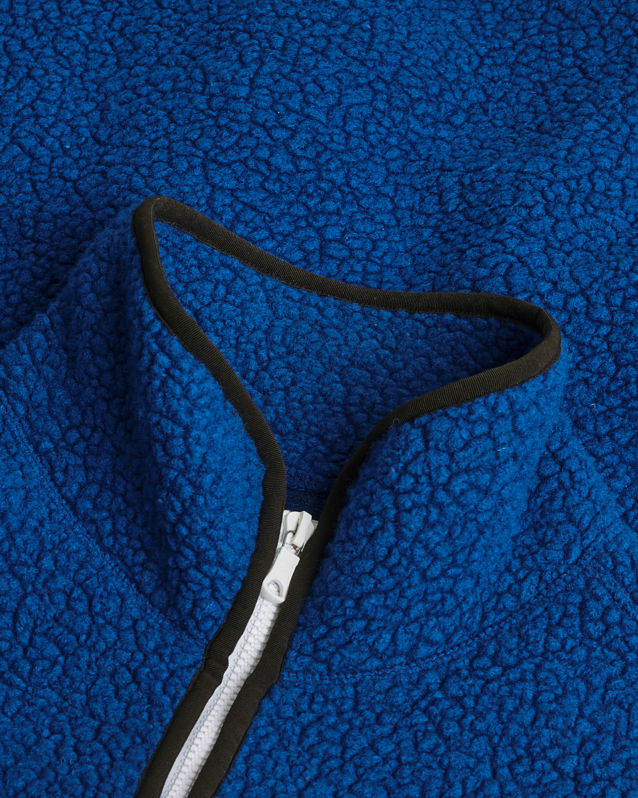 Herr | Drake's Rib BRib Bound Fleece Jacket Blue | Pre-owned | Drake's Rib BRib Bound Fleece Jacket Blue